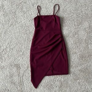 Maroon Mini Dress